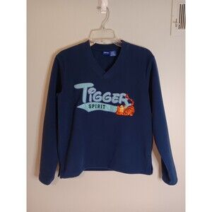 Disney Fleece Pullover Sweatshirt Top Sz Sm Blue Tigger Spirit